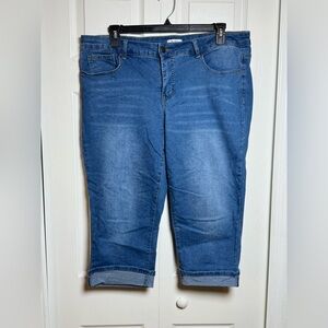 Women's Cropped Blue Jeans by Bleu